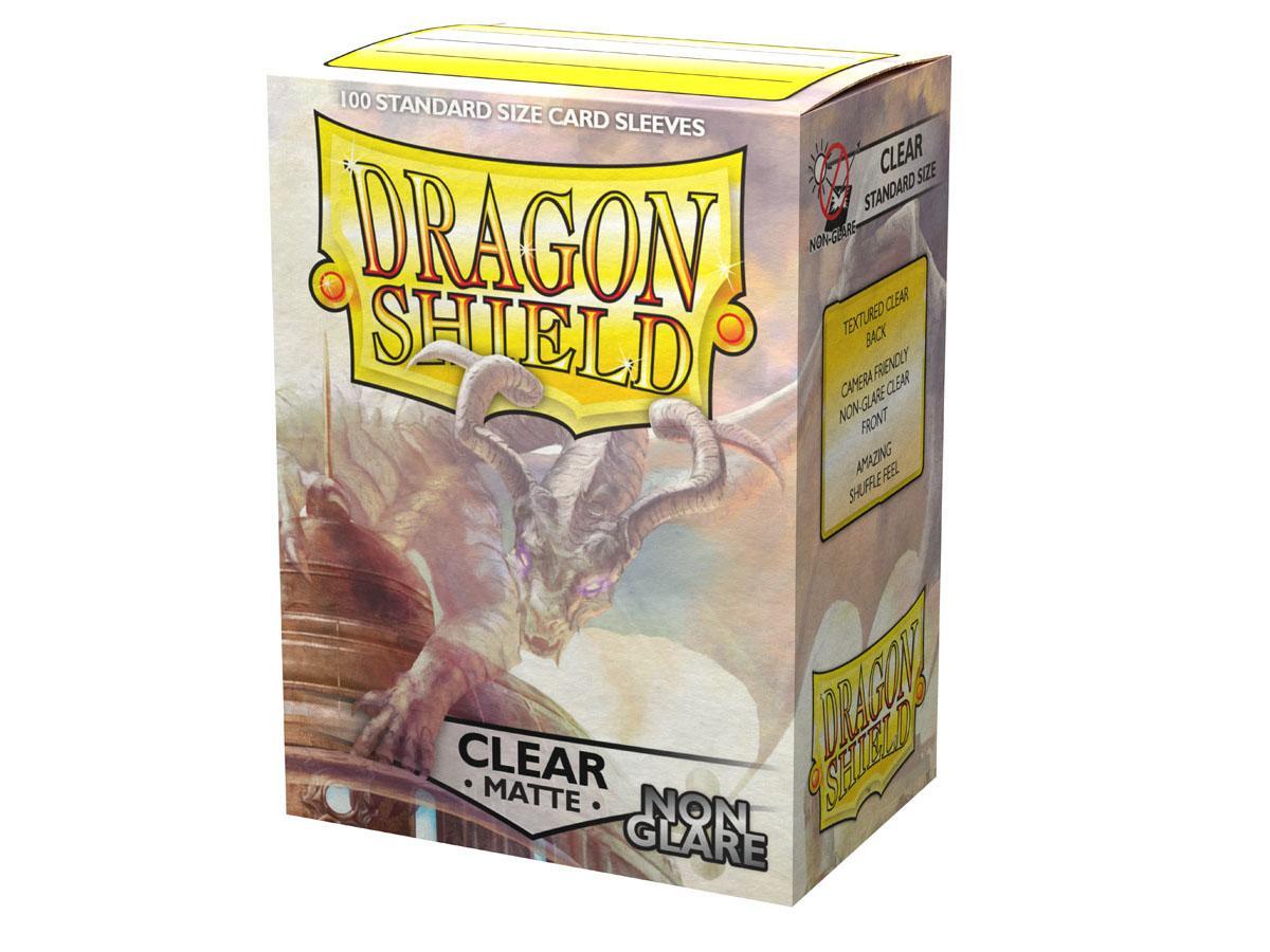 Dragon Shield Non-Glare Sleeve - Clear ‘Mantem’ 100ct | The CG Realm
