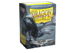 Dragon Shield Non-Glare Sleeve - Silver ‘Argentia’ 100ct | The CG Realm