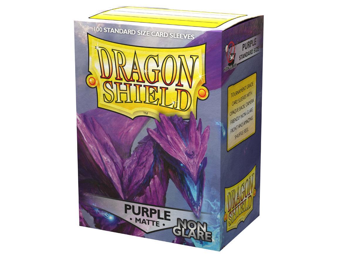 Dragon Shield Non-Glare Sleeve - Purple ‘Amifist’ 100ct | The CG Realm