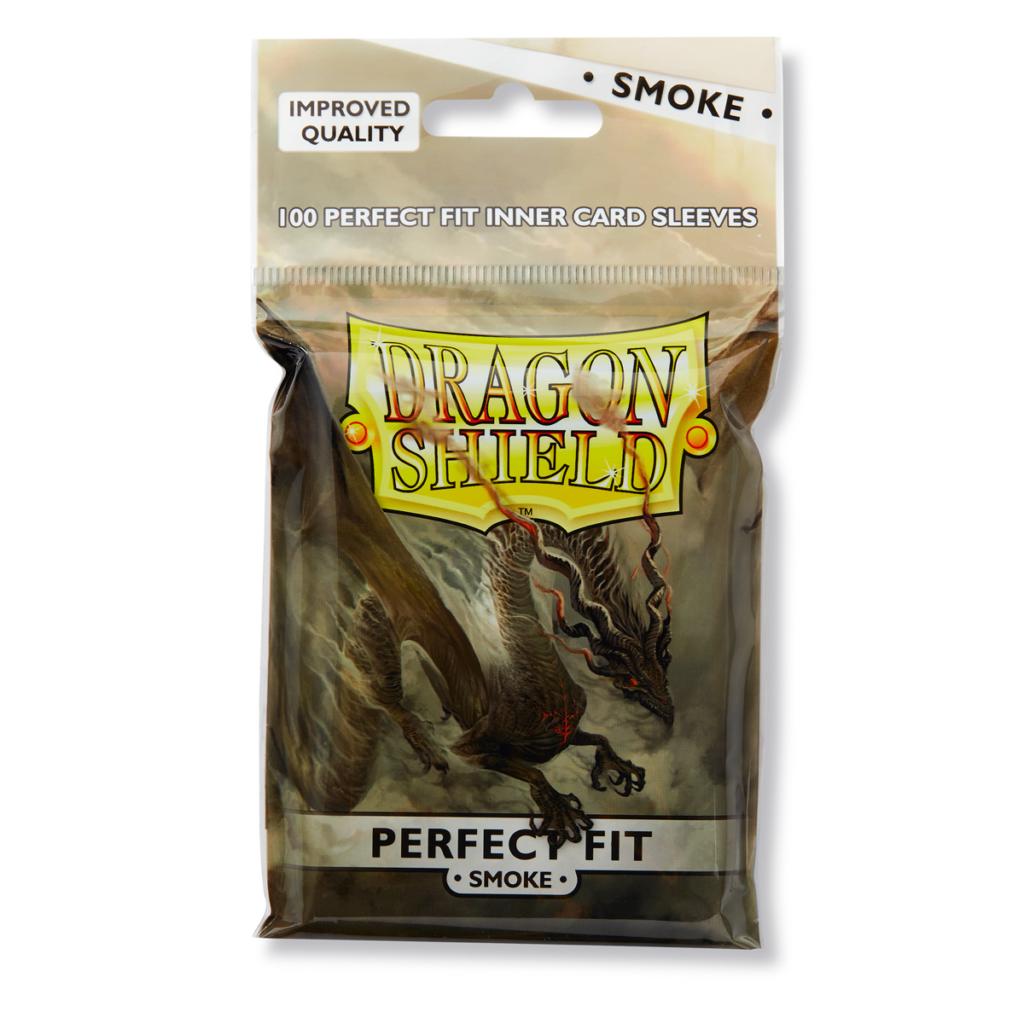 Dragon Shield Perfect Fit Sleeve - Smoke ‘Fuligo’ 100ct | The CG Realm