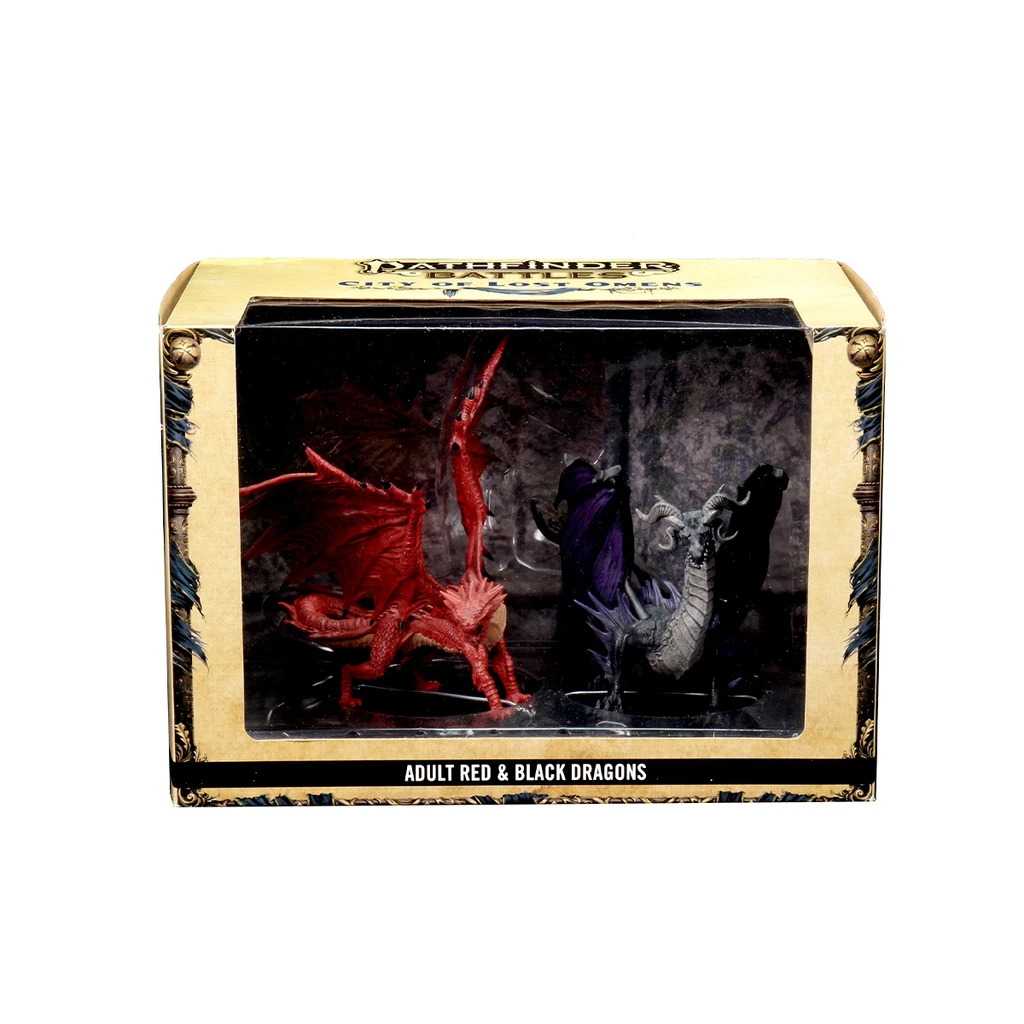 Pathfinder Battles City of Lost Omens Adult Red & Black Dragon