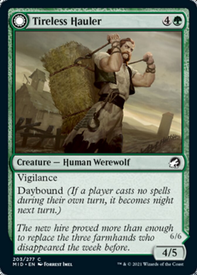 Tireless Hauler (MID-203) - Innistrad: Midnight Hunt: (Double Faced Transform)