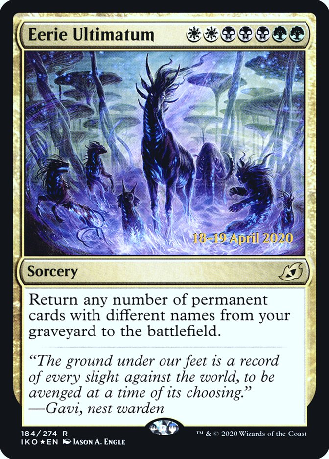 Eerie Ultimatum [Ikoria: Lair of Behemoths Prerelease Promos] | The CG Realm