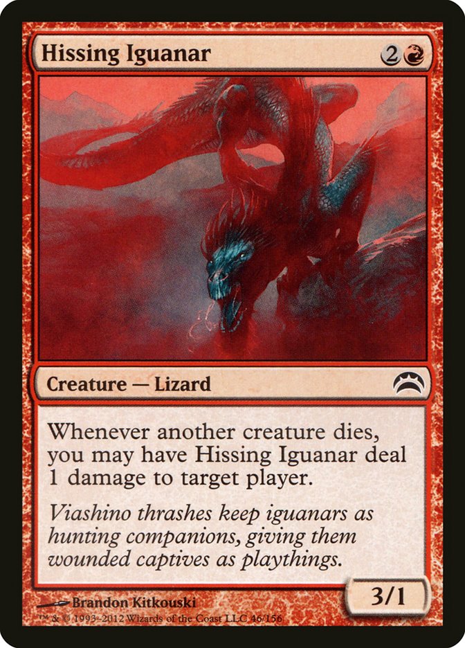 Hissing Iguanar [Planechase 2012] | The CG Realm