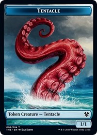 Tentacle // Satyr Double-Sided Token (THB-6 // 9) - Theros Beyond Death Tokens Foil