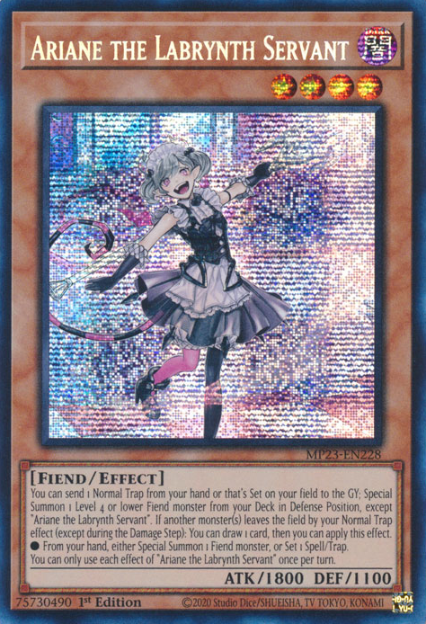 Ariane the Labrynth Servant [MP23-EN228] Prismatic Secret Rare | The CG Realm