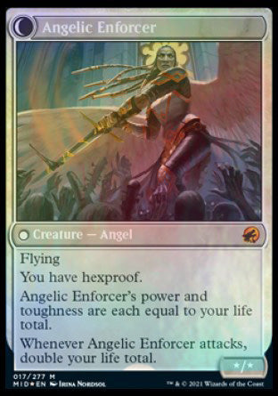 Enduring Angel (PRE-17S) - Innistrad: Midnight Hunt Promos: (Double Faced Transform) Foil