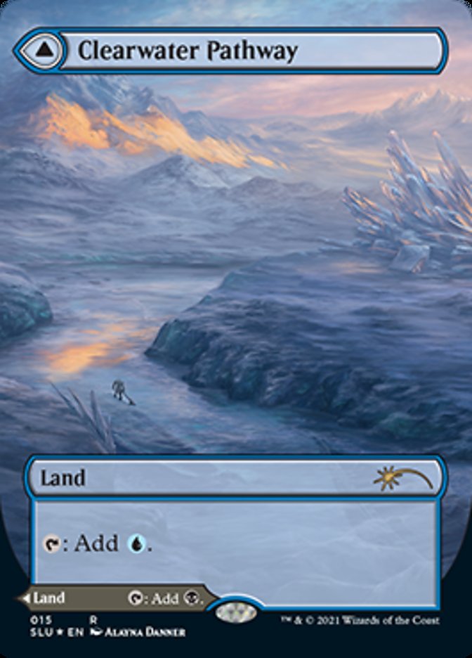 Clearwater Pathway (Borderless) (SLU-015) - Secret Lair: Ultimate Edition: (Showcase) Foil