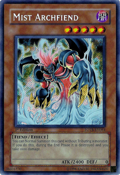 Mist Archfiend [FOTB-EN064] Secret Rare | The CG Realm