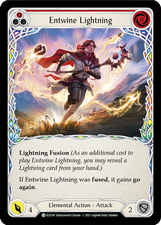 Entwine Lightning (Red) [ELE100] (Tales of Aria)  1st Edition Normal | The CG Realm