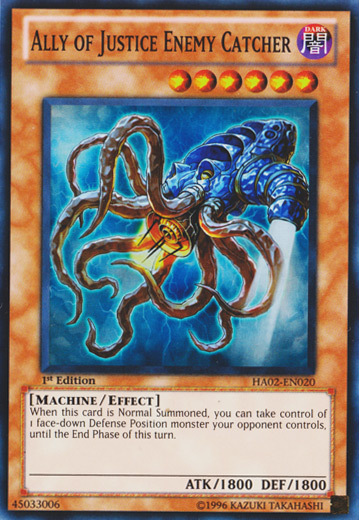 Ally of Justice Enemy Catcher [HA02-EN020] Super Rare | The CG Realm