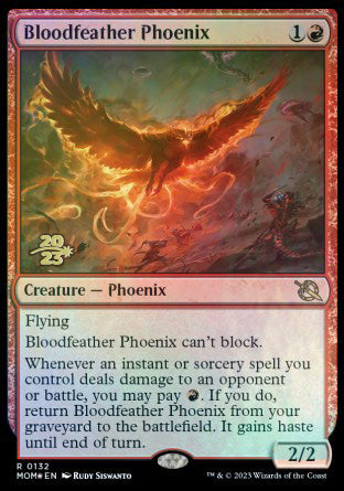 Bloodfeather Phoenix [March of the Machine Prerelease Promos] | The CG Realm