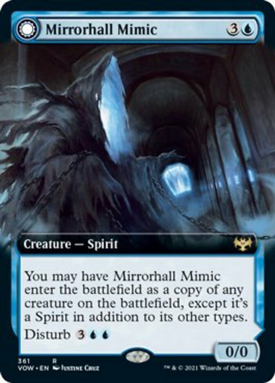 Mirrorhall Mimic (Extended Art) (VOW-361) - Innistrad: Crimson Vow: (Extended Art, Double Faced Transform)