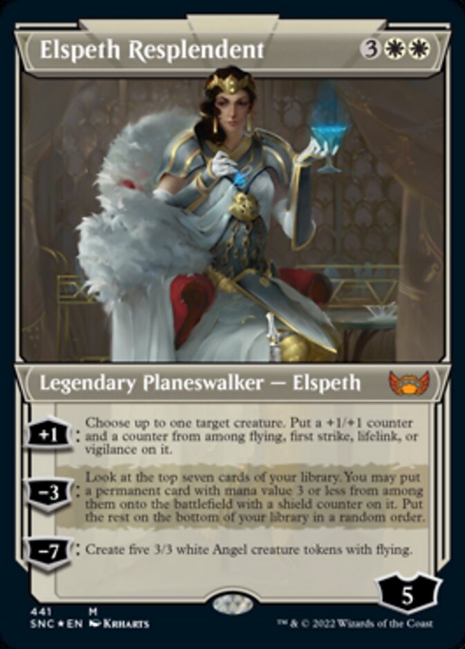 Elspeth Resplendent (Showcase Art Deco Foil Etched) [Streets of New Capenna] | The CG Realm