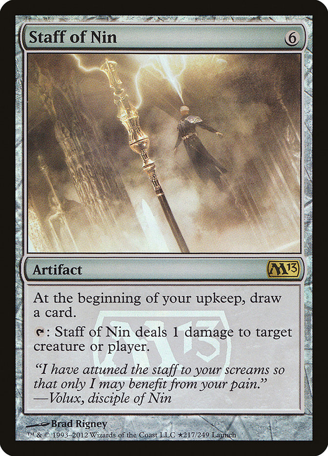 Staff of Nin [Magic 2013 Prerelease Promos] | The CG Realm