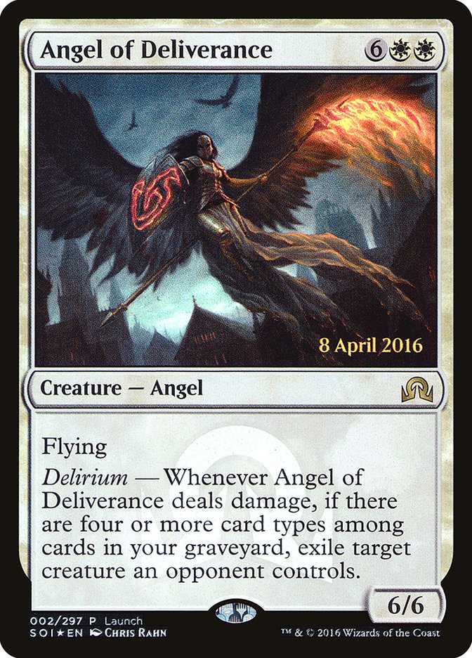 Angel of Deliverance (Launch) [Shadows over Innistrad Promos] | The CG Realm