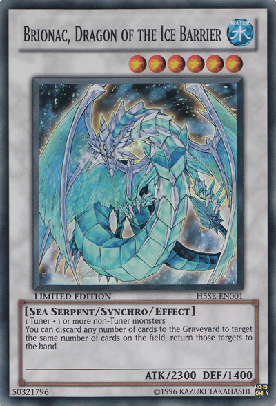 Brionac, Dragon of the Ice Barrier [H5SE-EN001] Super Rare | The CG Realm