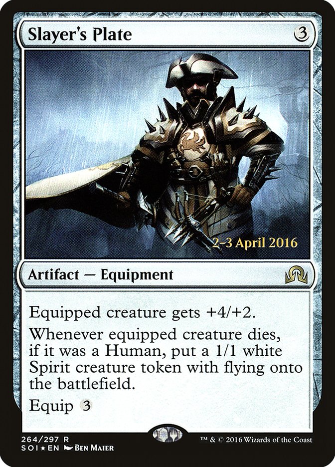 Slayer's Plate [Shadows over Innistrad Prerelease Promos] | The CG Realm
