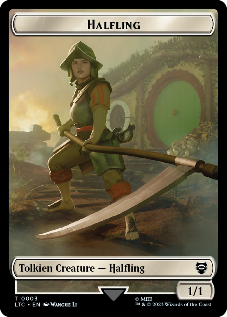 Halfling // Treasure Token [The Lord of the Rings: Tales of Middle-Earth Commander Tokens] | The CG Realm
