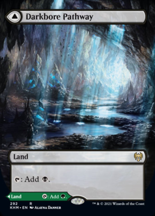 Darkbore Pathway (Borderless) (KHM-292) - Kaldheim: (Showcase)