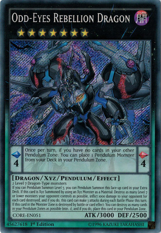 Odd-Eyes Rebellion Dragon [CORE-EN051] Secret Rare | The CG Realm