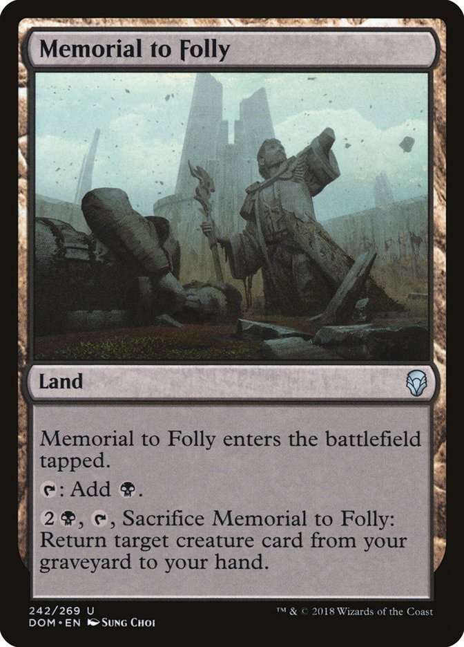 Memorial to Folly [Dominaria] | The CG Realm