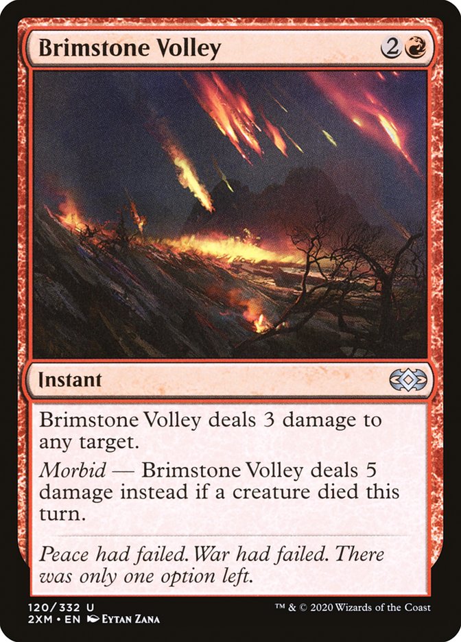 Brimstone Volley [Double Masters] | The CG Realm
