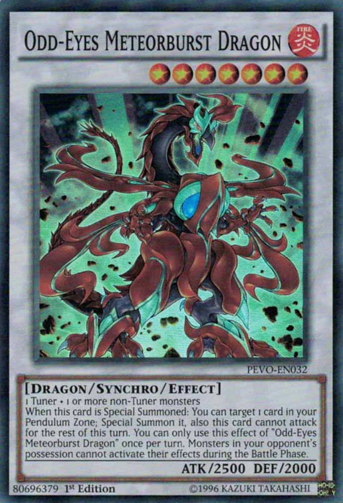 Odd-Eyes Meteorburst Dragon [PEVO-EN032] Super Rare | The CG Realm