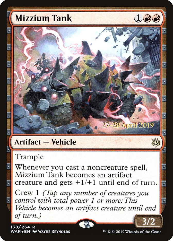 Mizzium Tank [War of the Spark Prerelease Promos] | The CG Realm