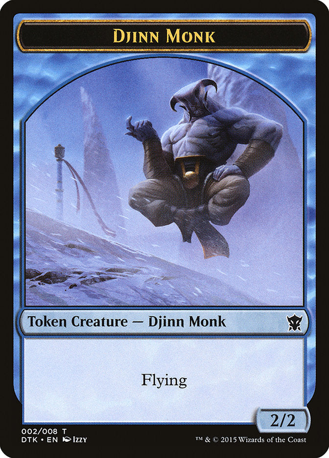 Djinn Monk Token [Dragons of Tarkir Tokens] | The CG Realm