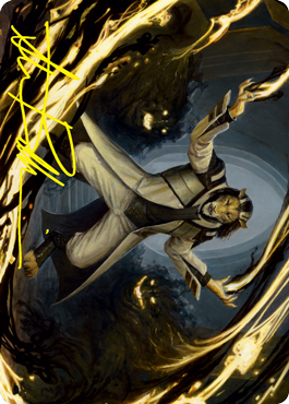 Leonin Lightscribe Art Card (Gold-Stamped Signature) [Strixhaven: School of Mages Art Series] | The CG Realm
