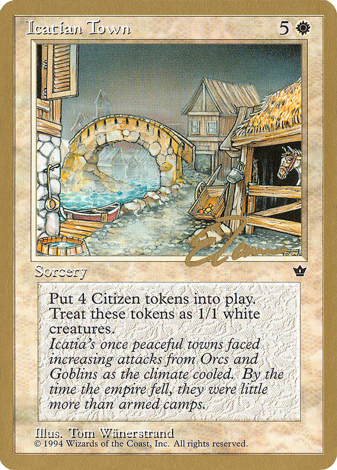 Icatian Town (Eric Tam) [Pro Tour Collector Set] | The CG Realm