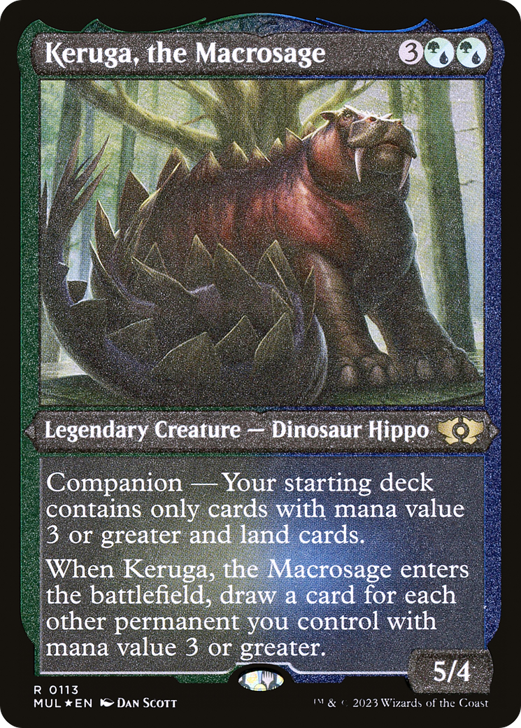 Keruga, the Macrosage (Foil Etched) [Multiverse Legends] | The CG Realm