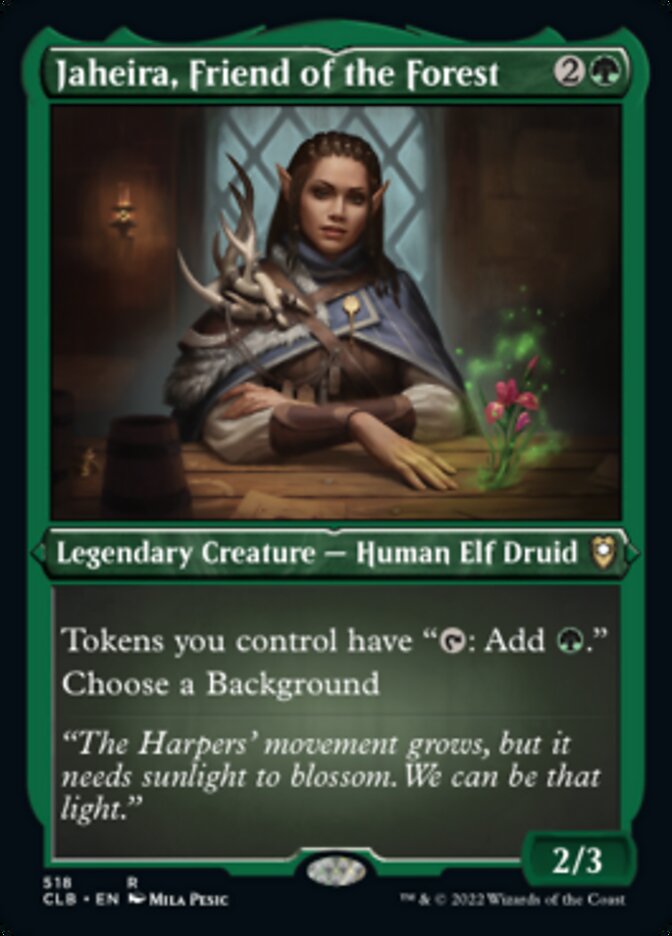 Jaheira, Friend of the Forest (Foil Etched) [Commander Legends: Battle for Baldur's Gate] | The CG Realm