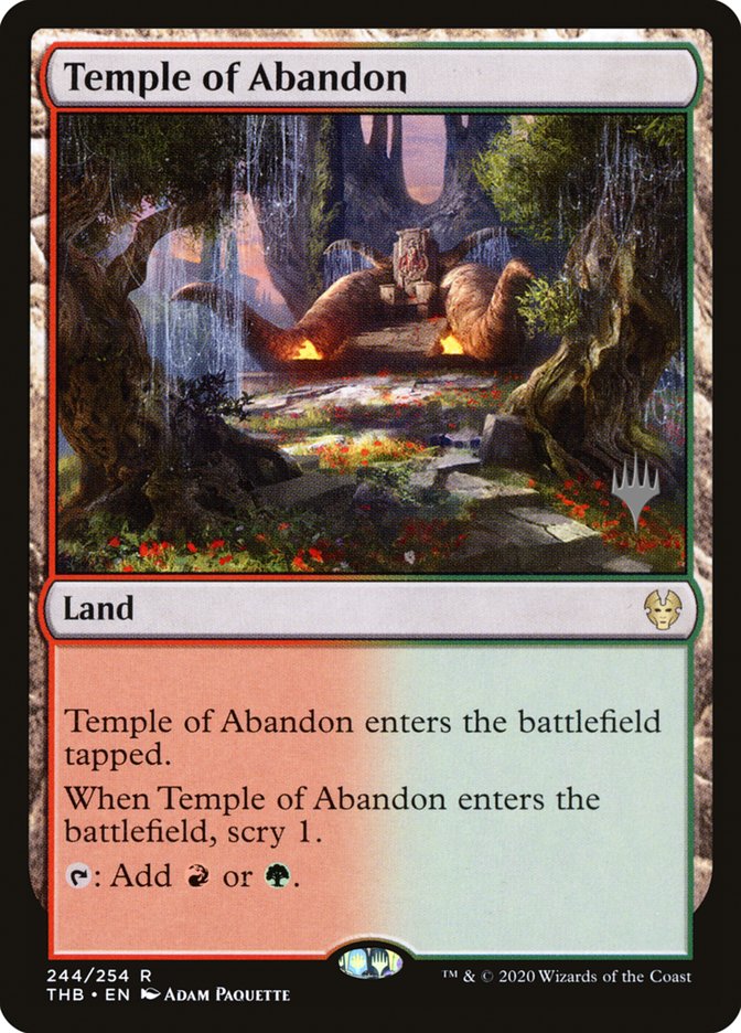 Temple of Abandon (Promo Pack) [Theros Beyond Death Promos] | The CG Realm