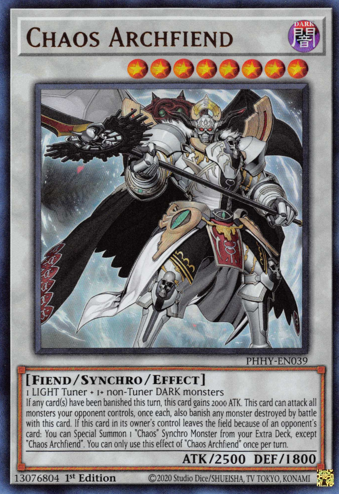 Chaos Archfiend [PHHY-EN039] Ultra Rare | The CG Realm