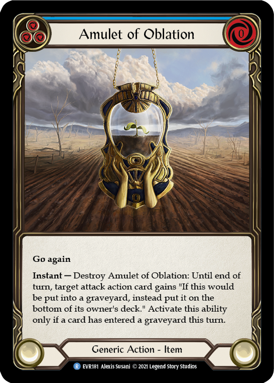 Amulet of Oblation [EVR181] (Everfest)  1st Edition Cold Foil | The CG Realm