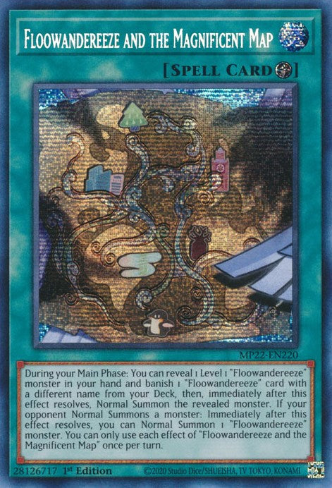 Floowandereeze and the Magnificent Map [MP22-EN220] Prismatic Secret Rare | The CG Realm