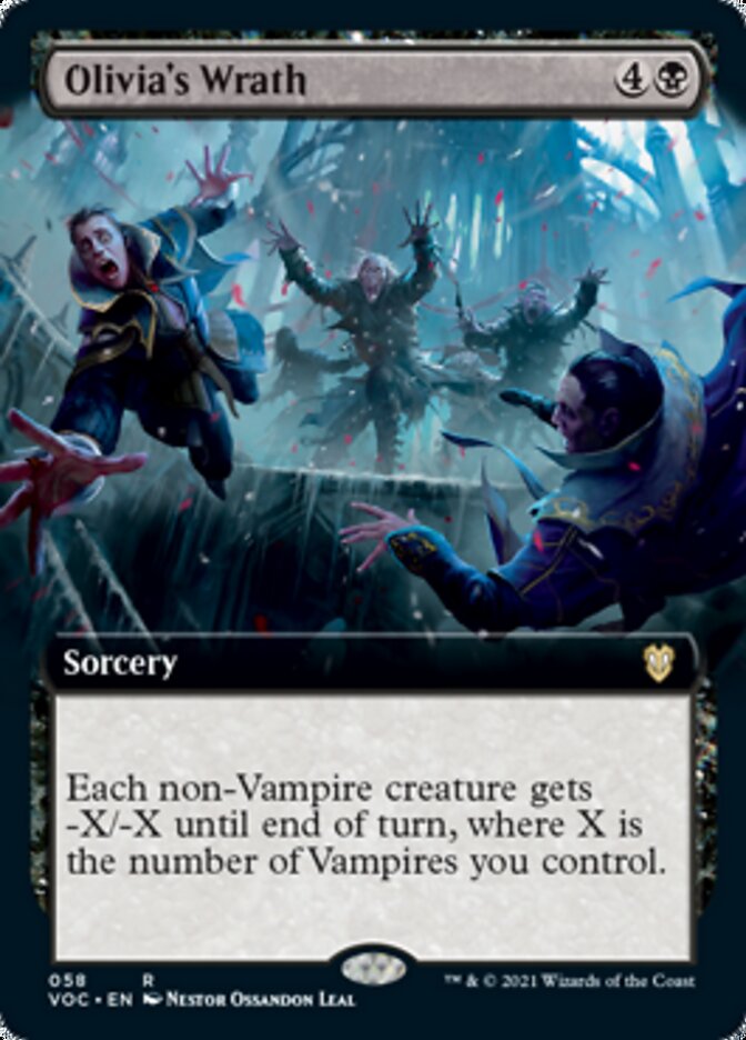 Olivia's Wrath (Extended Art) [Innistrad: Crimson Vow Commander] | The CG Realm