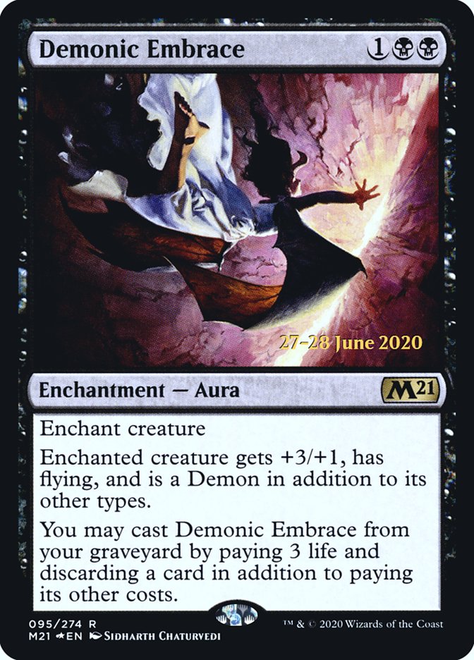 Demonic Embrace [Core Set 2021 Prerelease Promos] | The CG Realm