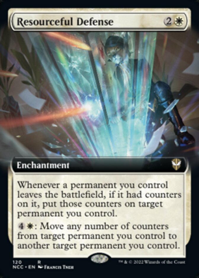 Resourceful Defense (Extended Art) [Streets of New Capenna Commander] | The CG Realm