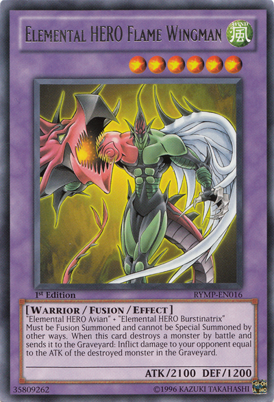 Elemental HERO Flame Wingman [RYMP-EN016] Rare | The CG Realm