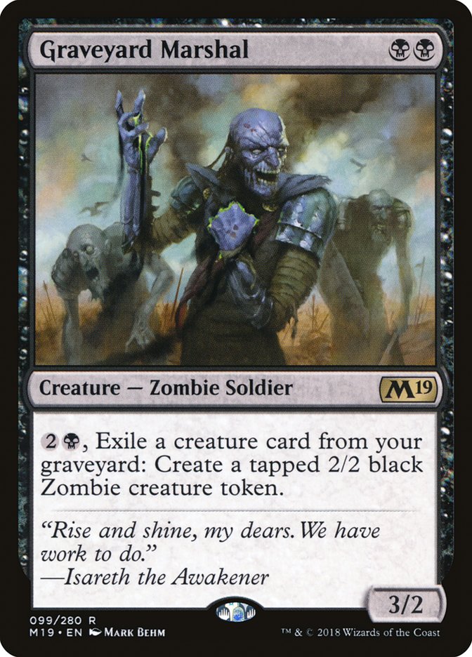 Graveyard Marshal [Core Set 2019] | The CG Realm