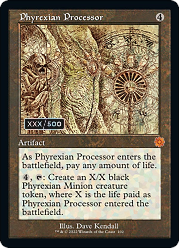 Phyrexian Processor (Retro Schematic) (Serialized) [The Brothers' War Retro Artifacts] | The CG Realm