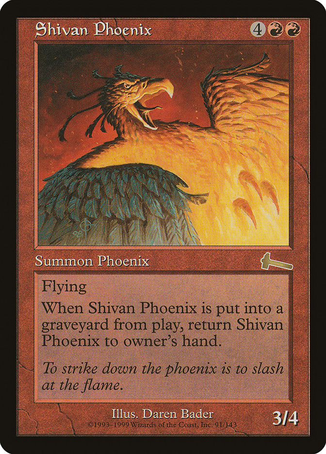 Shivan Phoenix [Urza's Legacy] | The CG Realm