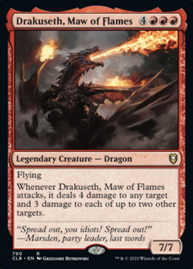 Drakuseth, Maw of Flames [Commander Legends: Battle for Baldur's Gate] | The CG Realm
