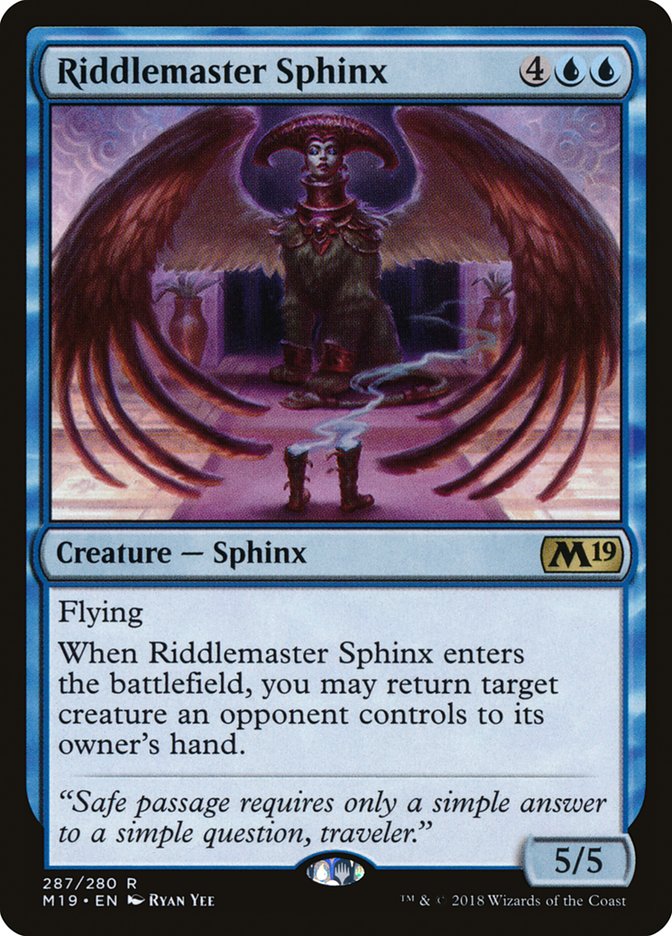 Riddlemaster Sphinx [Core Set 2019] | The CG Realm