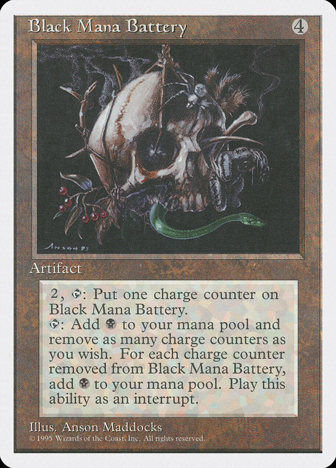 Black Mana Battery [Fourth Edition] | The CG Realm