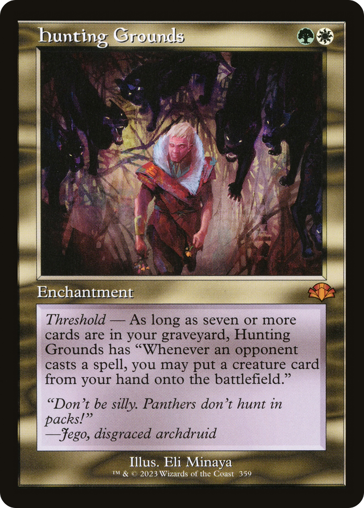 Hunting Grounds (Retro) [Dominaria Remastered] | The CG Realm
