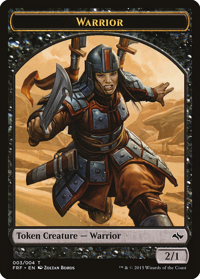Warrior Token [Fate Reforged Tokens] | The CG Realm